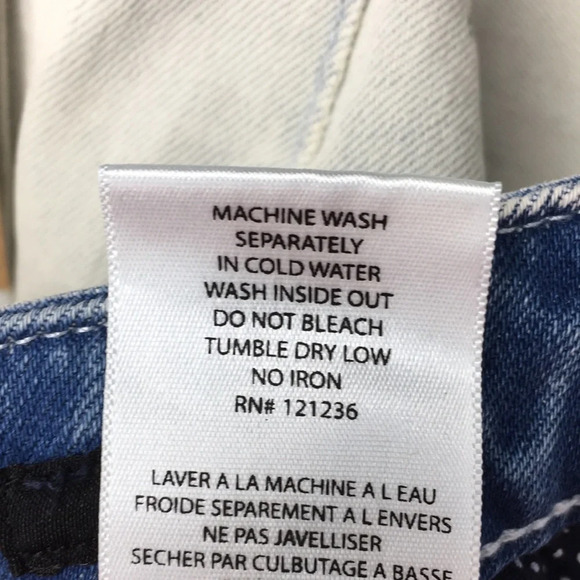 Cult Of Individuality Zen Mid Rise Skinny Jeans Womens 26 White Blue Denim‎ - Picture 13 of 13